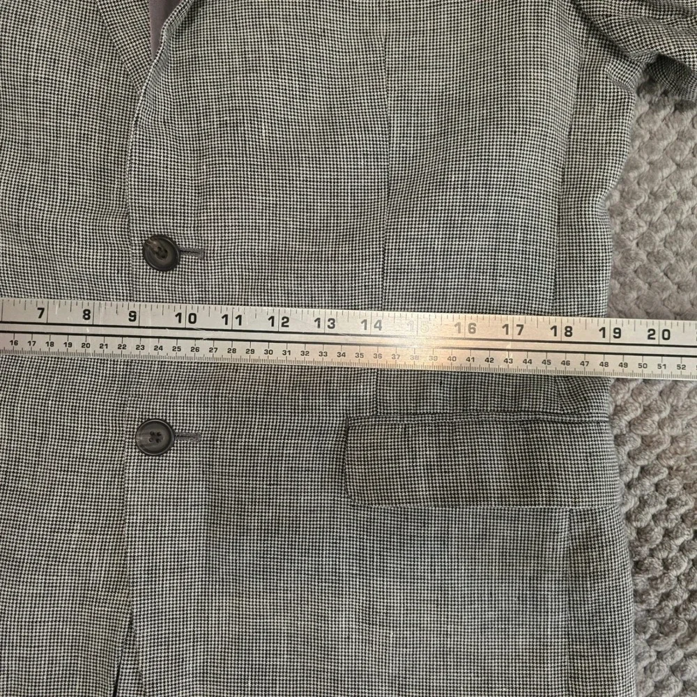 Lauren‎ Ralph Lauren Men's 100% Linen Houndstooth Blazer - Size 38R